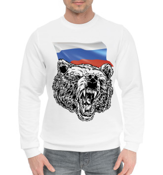 Мужской Хлопковый свитшот Русский медведь