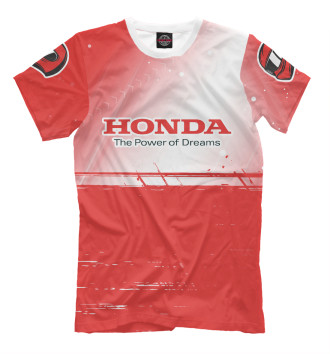 Мужская Футболка Хонда - Racing (Рукава)