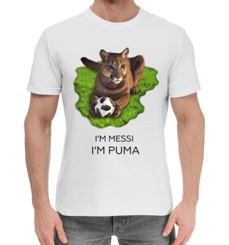 Хлопковая футболка Пума