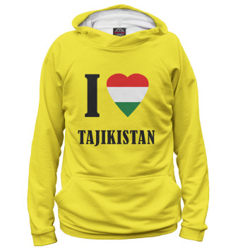 Мужское Худи I love Tajikistan