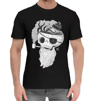 Мужская Хлопковая футболка Пират