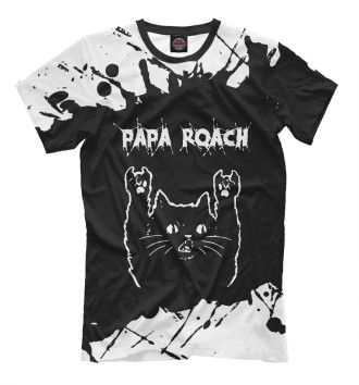 Мужская Футболка Papa Roach | Рок Кот