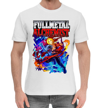 Мужская Хлопковая футболка Fullmetal Alchemist