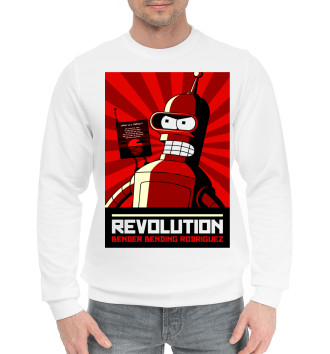 Мужской Хлопковый свитшот Revolution Bender Bending Rodriguez