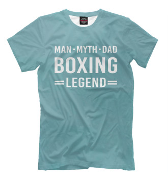 Футболка для мальчиков Man Myth Legend Dad Boxing