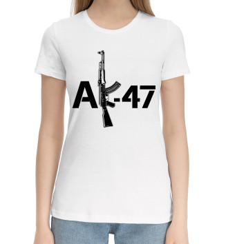 Женская Хлопковая футболка АК-47