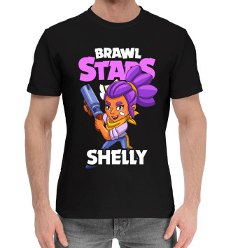 Мужская Хлопковая футболка Brawl Stars, Shelly