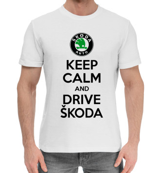 Хлопковая футболка Будь спок и води Skoda