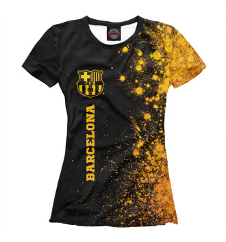 Футболка для девочек Barcelona Gold Gradient (брызги)