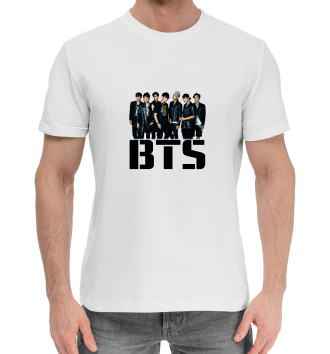 Мужская Хлопковая футболка BTS группа