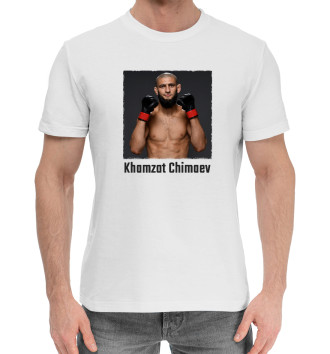 Мужская Хлопковая футболка Хамзат Чимаев