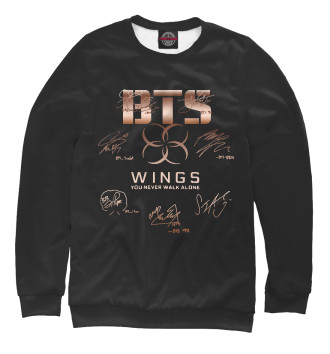 Свитшот BTS Wings автографы