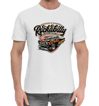 Мужская Хлопковая футболка Rockabilly Car