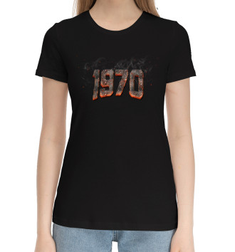 Женская Хлопковая футболка 1970