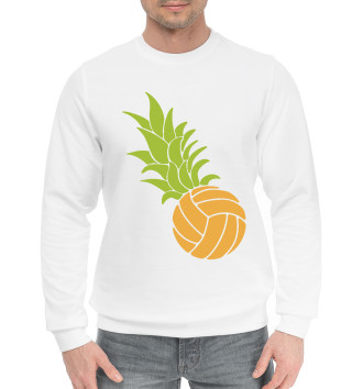 Мужской Хлопковый свитшот Волейбольный ананас