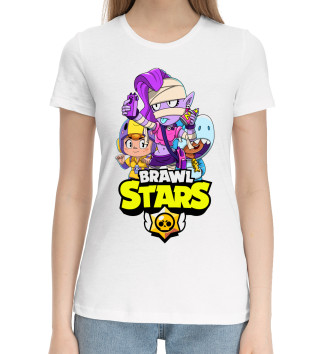 Женская Хлопковая футболка Brawl Stars, Emz