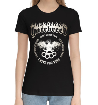 Женская Хлопковая футболка Hatebreed
