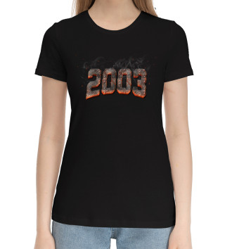 Женская Хлопковая футболка 2003