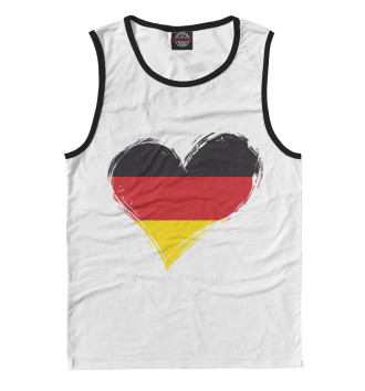 Майка для мальчиков Сердце Германии (флаг)