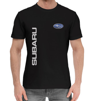 Мужская Хлопковая футболка Subaru