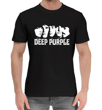 Мужская Хлопковая футболка Deep purple