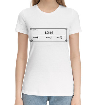Женская Хлопковая футболка T-shirt skyrim