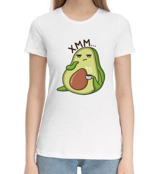 Женская Хлопковая футболка Авокадо