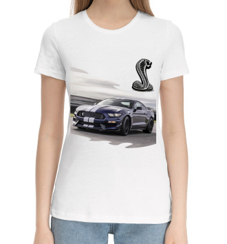 Хлопковая футболка Mustang Shelby