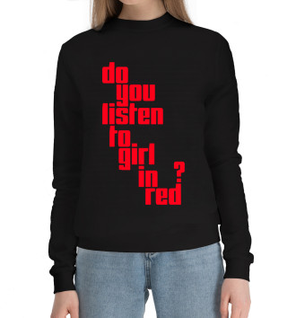 Хлопковый свитшот Do you listen to girl in red
