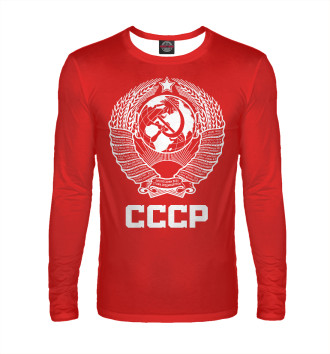Лонгслив Герб СССР (красный фон)