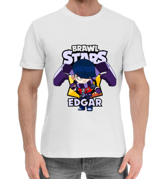 Мужская Хлопковая футболка Brawl Stars, Edgar