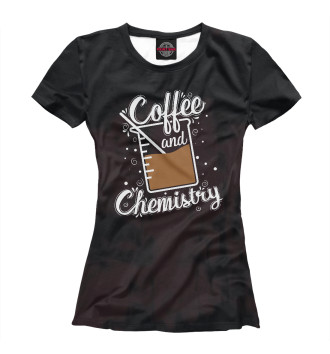 Футболка для девочек Coffee and Chemistry