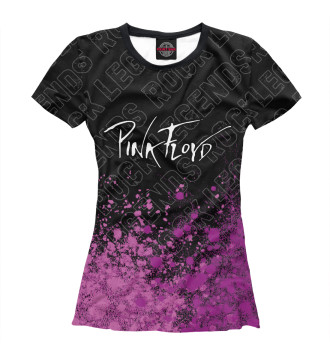 Футболка для девочек Pink Floyd Rock Legends (purple splash)