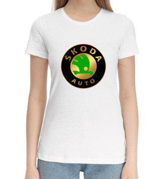 Хлопковая футболка Skoda Gold