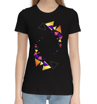 Женская Хлопковая футболка Geometry