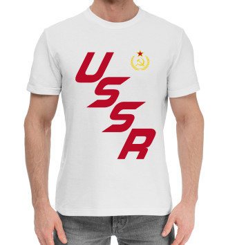 Хлопковая футболка USSR красного цвета