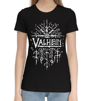 Женская Хлопковая футболка Valheim