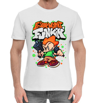 Мужская Хлопковая футболка Friday Night Funkin, Пико