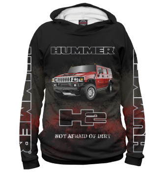 Мужское Худи Hummer H2 на черном
