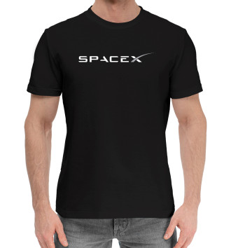 Хлопковая футболка SPACEX.