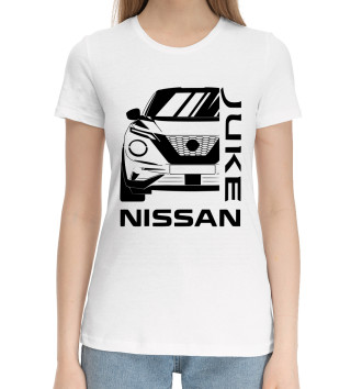 Женская Хлопковая футболка Nissan Juke