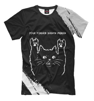 Мужская Футболка Five Finger Death Punch Cat