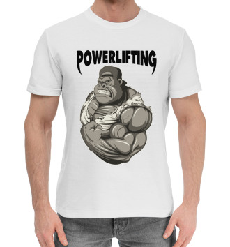 Мужская Хлопковая футболка Powerlifting