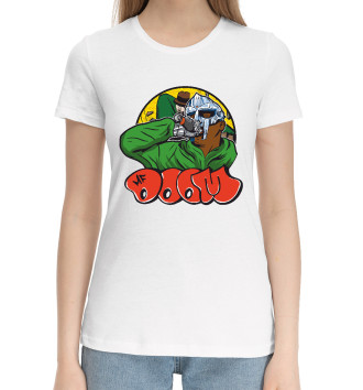 Женская Хлопковая футболка MF Doom