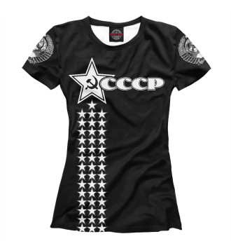 Футболка СССР (чёрный фон)