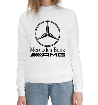 Женский Хлопковый свитшот Mercedes-Benz AMG