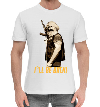 Мужская Хлопковая футболка Карл Маркс