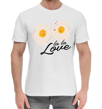 Мужская Хлопковая футболка La la love