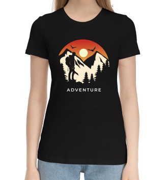 Женская Хлопковая футболка Adventure