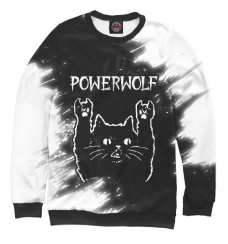 Свитшот для мальчиков Powerwolf + Рок Кот